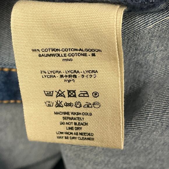 Free People Dynomite Medium Wash Long Sleeve Denim Dress Womens Medium AS IS - Picture 7 of 9